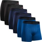 DANISH ENDURANCE Sportonderbroeken Heren - Quick Dry - Sport Boxershorts - 6 pack - Meerkleurig - Maat 3XL