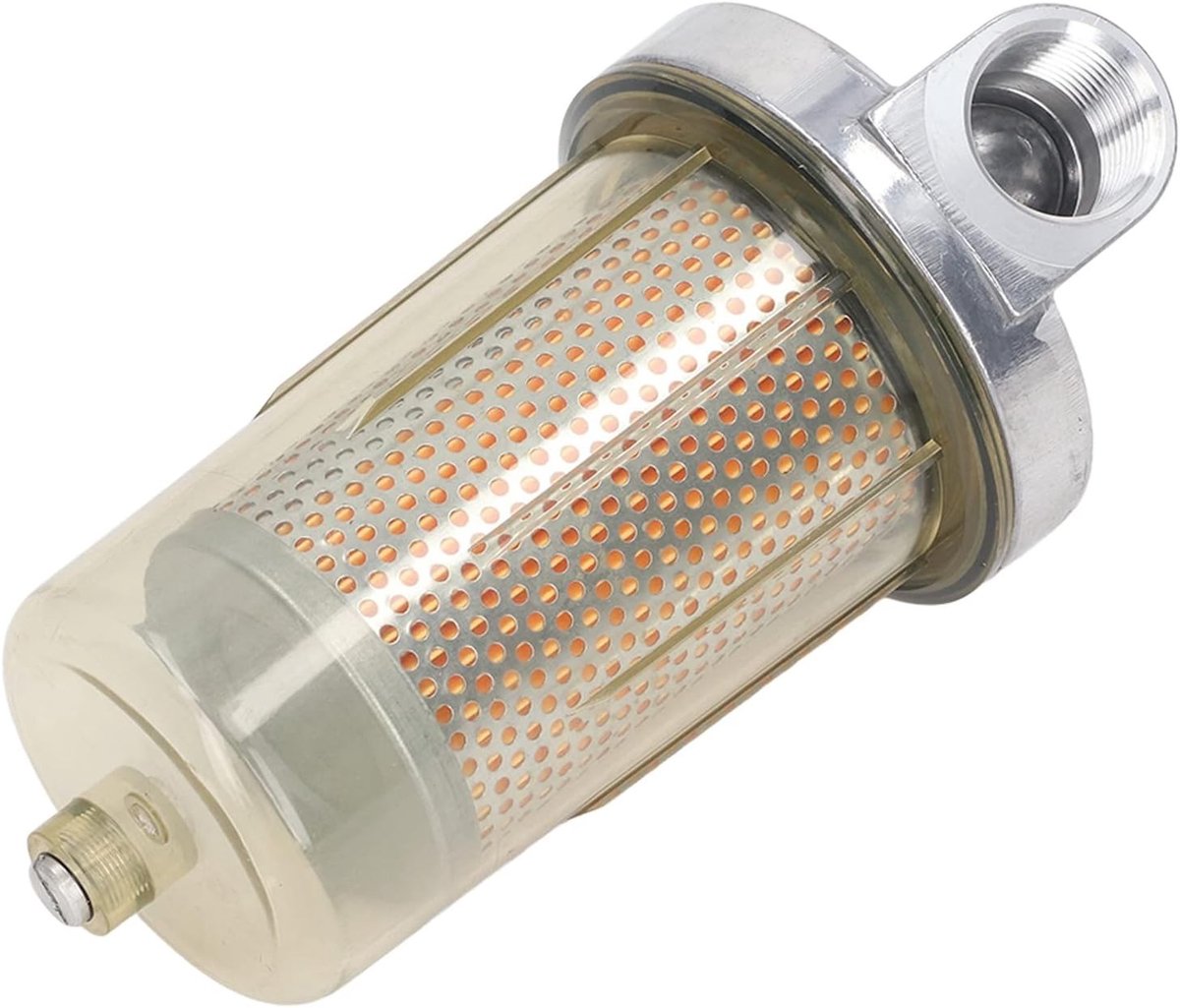 1.3 Micrometer Brandstofdispenserfilter met Afvoerklep, Vervangingsfilter voor Benzine, Diesel en Biodiesel, 25 GPM Doorstroomcapaciteit
