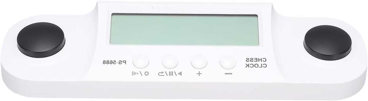 Digitale Schaaktimer - Spelklok Countdown - Competitief Spel - Draagbaar Ontwerp - 27D x 8B x 4H cm - Wit