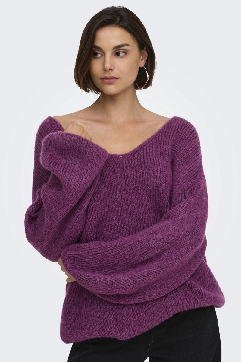 JdY - JDYDINEA L/S REVERSIBLE PULLOV. KNT NOOS Dames Trui