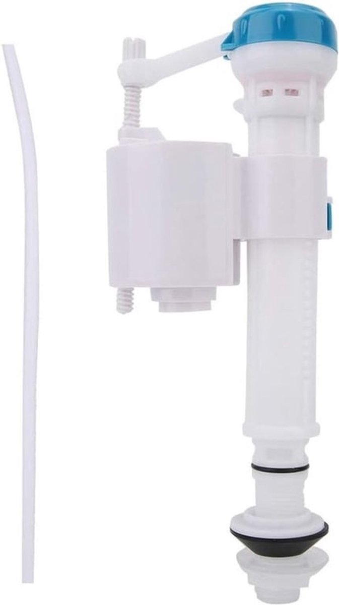 Toilet Inlaatventiel voor Dubbele Wastafel, ABS Vulventiel met Drukknop, Geschikt voor G1/2 Aansluiting, Badkameraccessoires