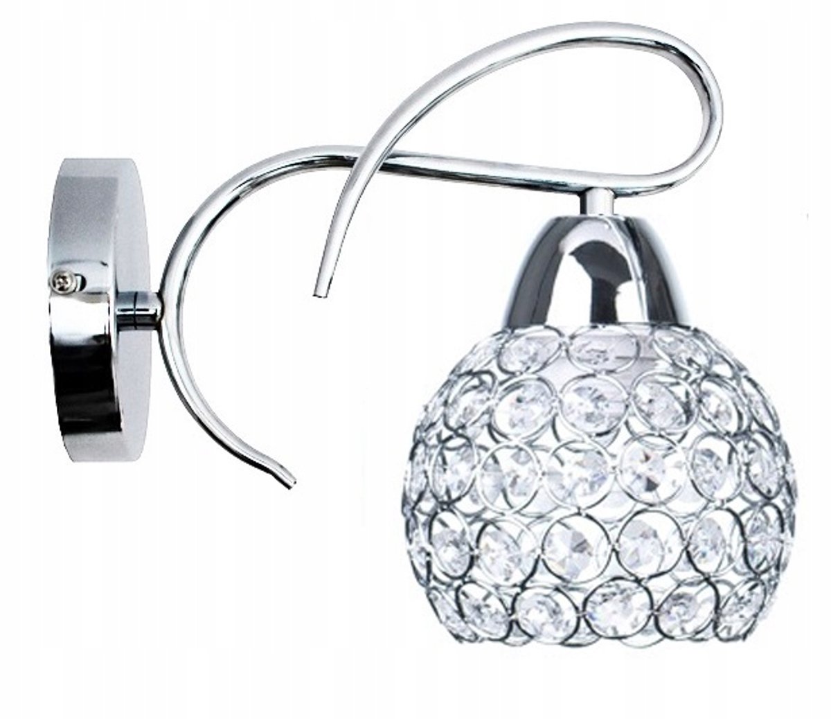 Kristallen Wandlamp Diamant Bol - Luxe en Stijlvol Verlichting