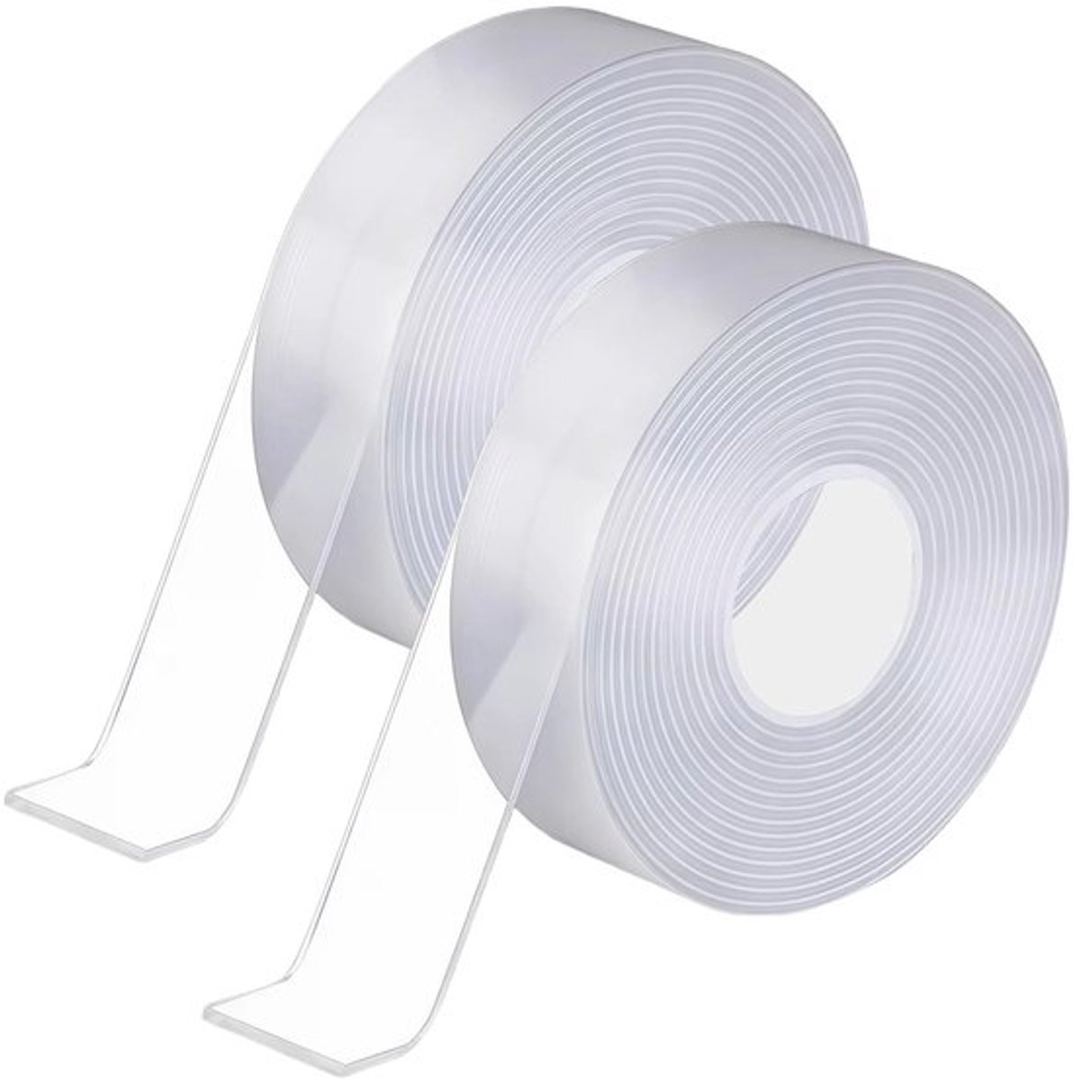 Dubbelzijdig Plakband 10 m - Extra Sterk - Transparant - Afneembaar Zonder Resten - Voor Tapijt/Sierlijsten - Zelfklevend - Tape