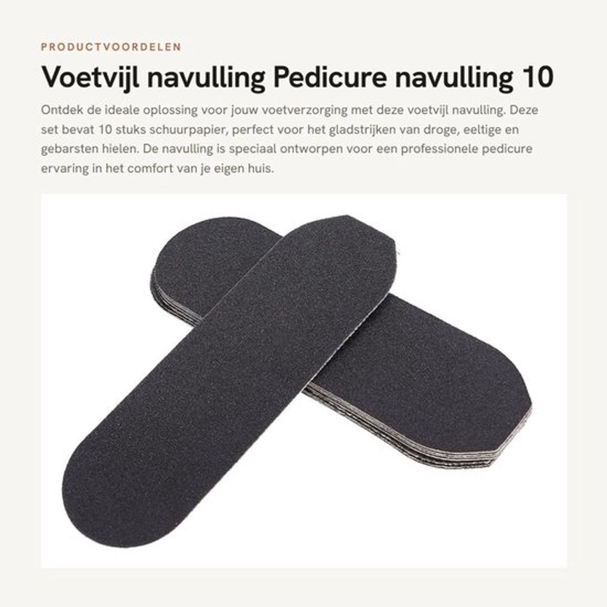 Voetvijl Professioneel - 10 Stuks Navulling - Eeltverwijderaars - Pedicure Bestand - Dode Huid Verzorging - Hoogwaardige Materialen