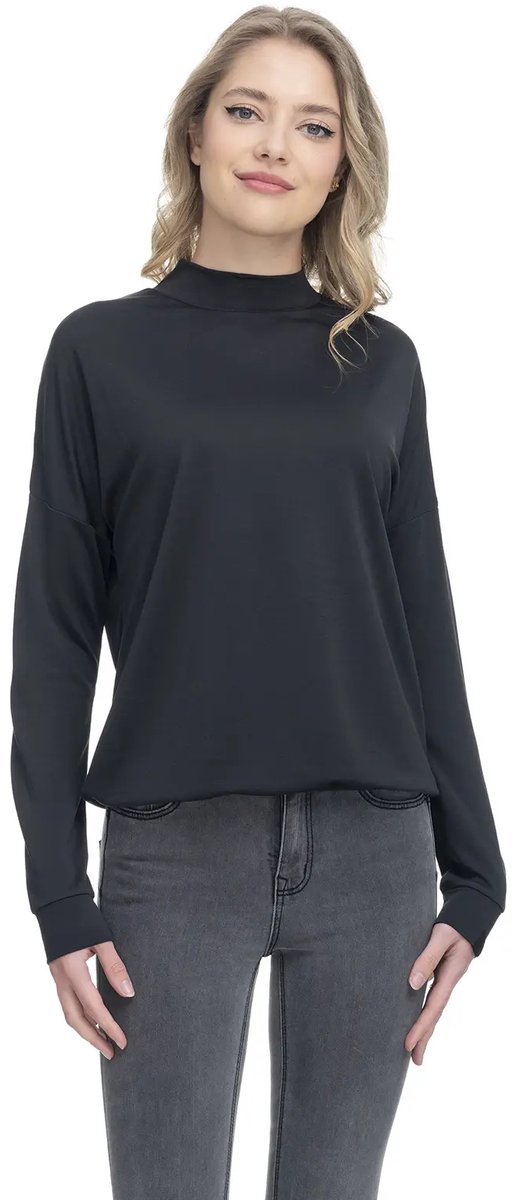 Dames-T-shirt met lange mouwen Ragwear Sonela Zwart