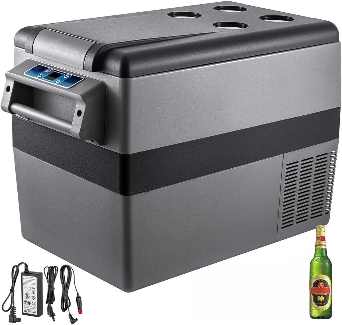 Draagbare Koelkast - Auto Koelkast Vriezer - Kamperen en Reizen - Snelle Koeling - 45 Liter - Zwart