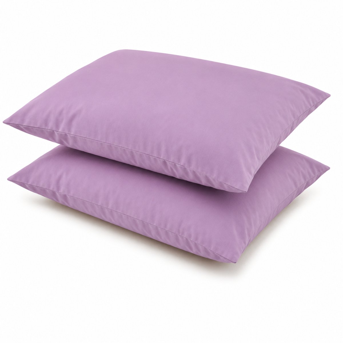Kussenslopen, 100% Renforcé Katoen, 60x70 cm, Set van 2, Lila, Zacht & Ademend, Hotelkwaliteit, Kussensloop, Perfecte Pasvorm, Duurzaam, Stijlvol & Comfortabel, De Linde Home