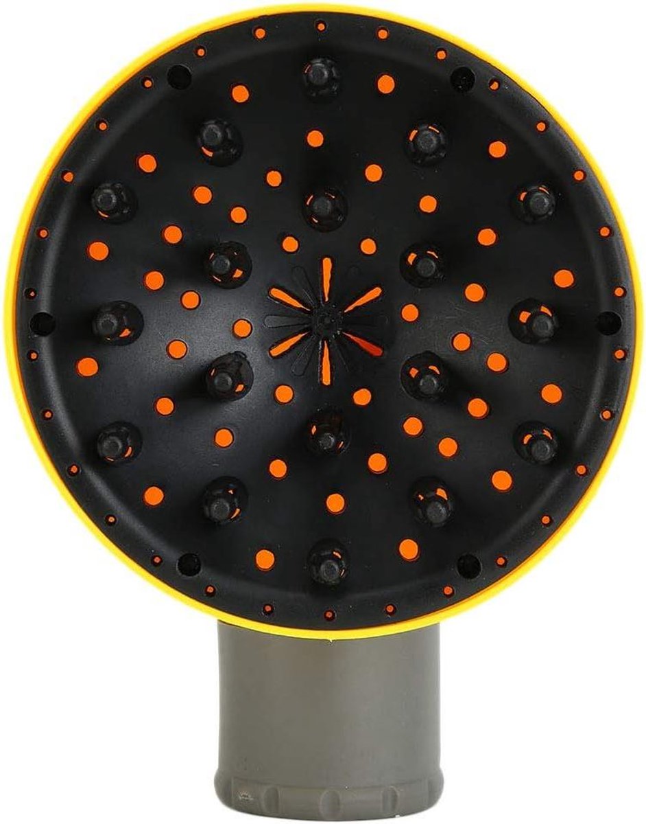 Haar Diffuser - Krullend Haar Styling - Krullen Vormgeven - Gelijkmatige Hete Lucht - 21.5 cm - Geel