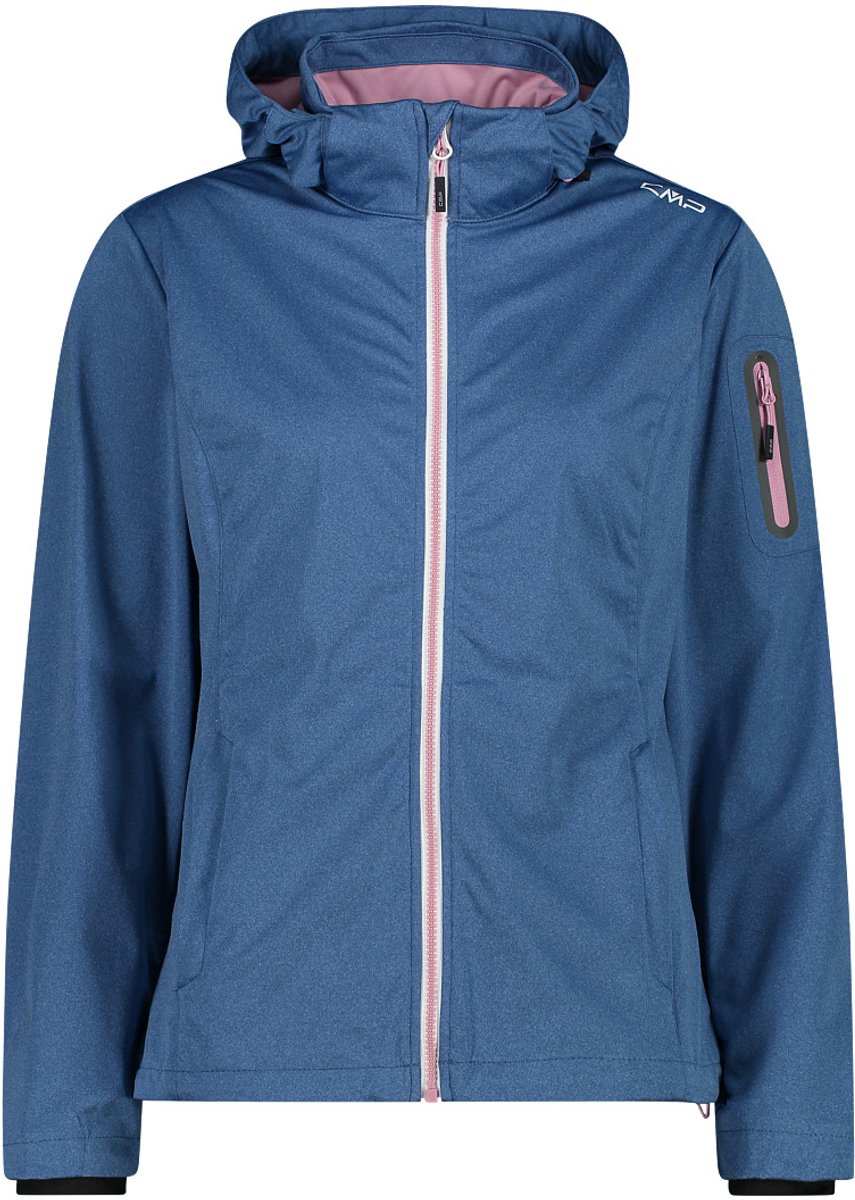 Cmp 39a5016m Light Softshelljack Vrouw Blauw