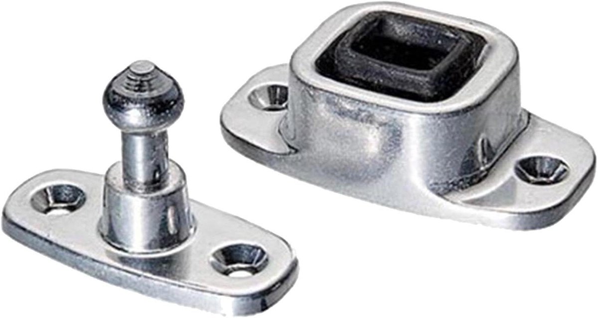 Deurhouder Camper - Deurvanger Vast - Stabiele Deur - Rubberen Basis - 7.9 cm Lengte - Zwart