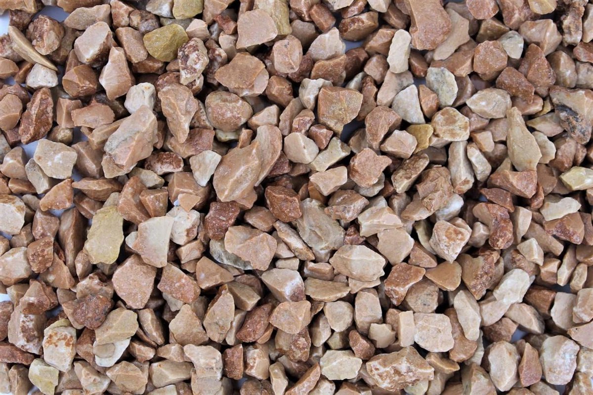 Siersplit Rosso Verona - Tuingrind Vijvergrind - Tuin Decoratie - Gewassen Korrel 8-12mm - 1 kg zak - Roodbruin