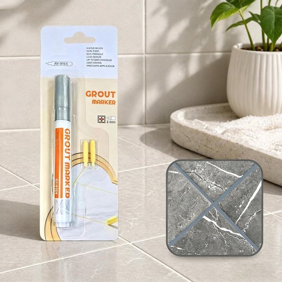 Voegenpen - Voegstift Tegel reparatie - Tegels renoveren - Sneldrogende formule - 14 cm - Zwart van Voegenpen — afbeelding 5