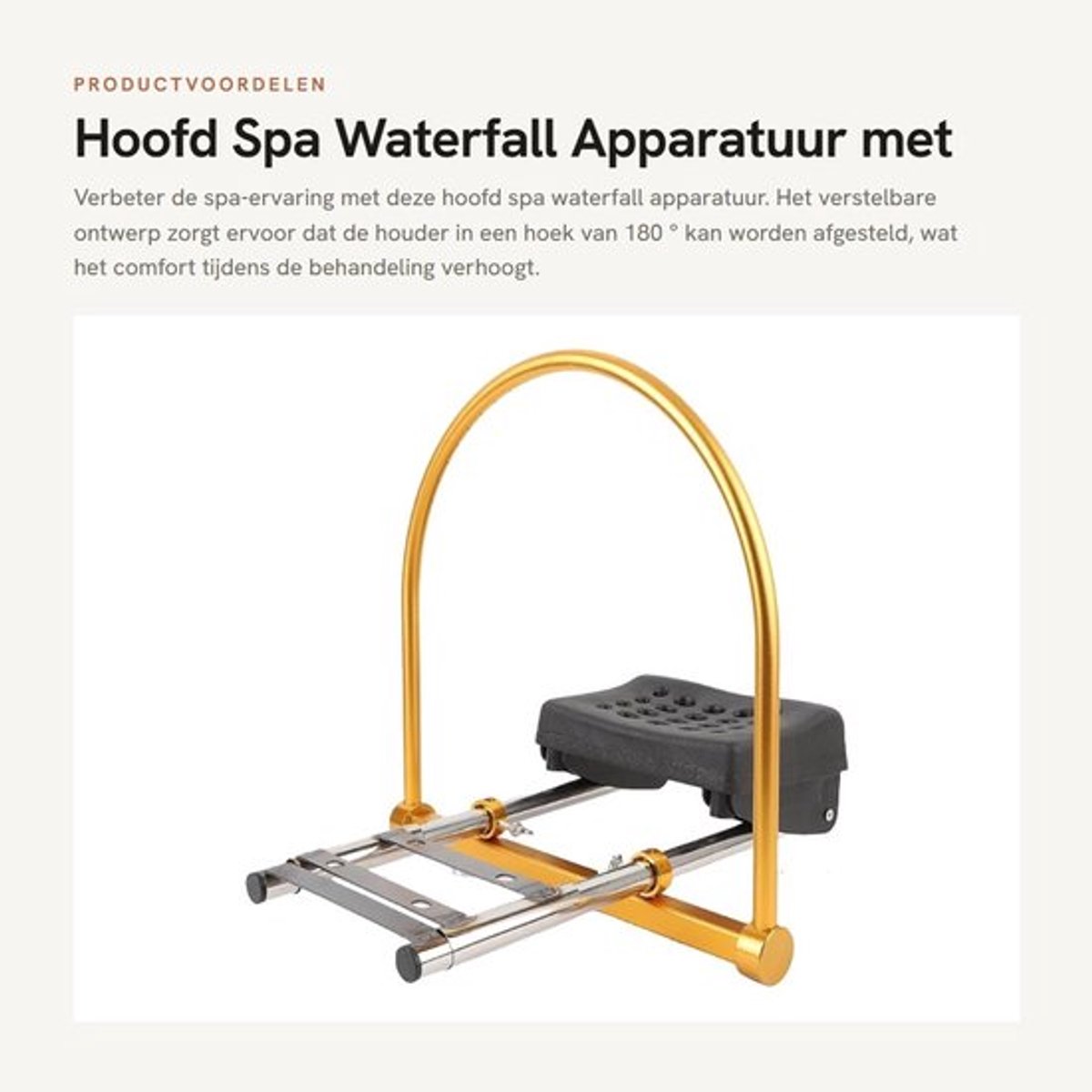 Massagedouche Verstelbaar Ontwerp - Watercirculatie Apparatuur - Duurzame Constructie - Kapsalon/Thuisgebruik - Ruimtebesparend 40x42cm - Watermassage