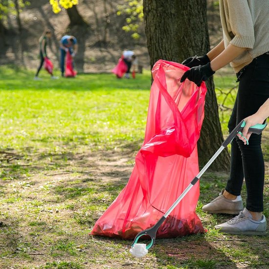 Opvouwbare Grijpstok - Afvalgrijper Hulpmiddel - Afval Oprapen - Antislip Klauwontwerp - 83 cm - Groen — afbeelding 4