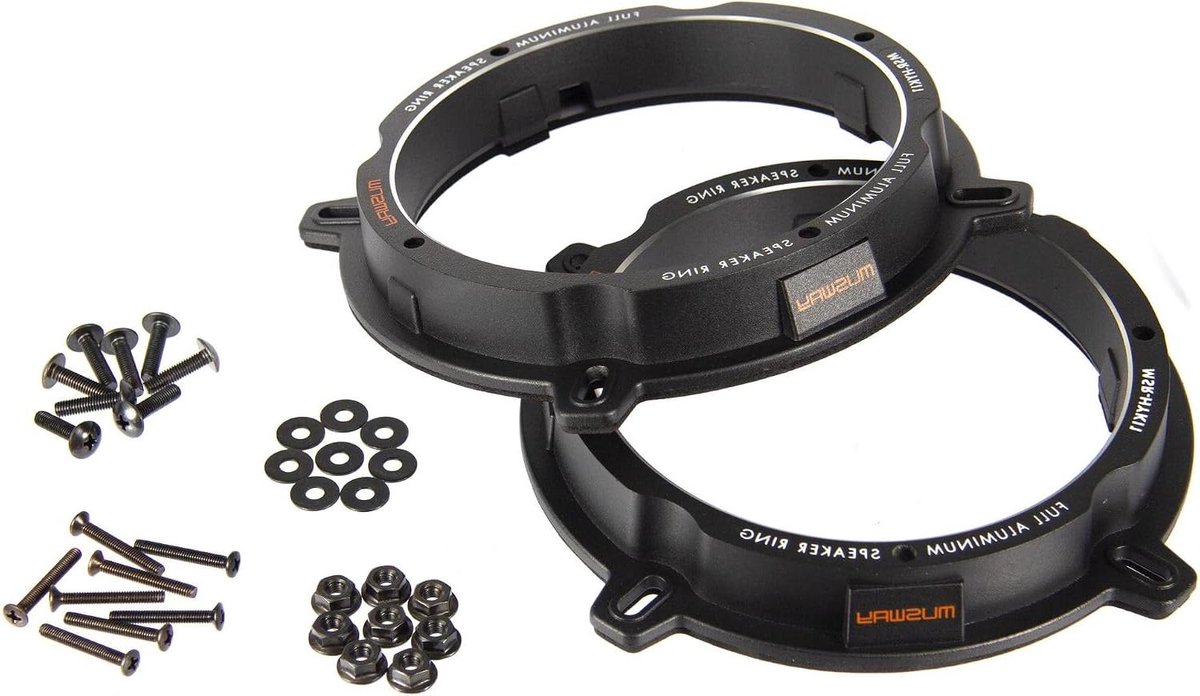 Luidspreker Adapterringen - Speaker Adapters - Auto Audio Installatie - Aluminium Constructie - 165 cm - Zilver