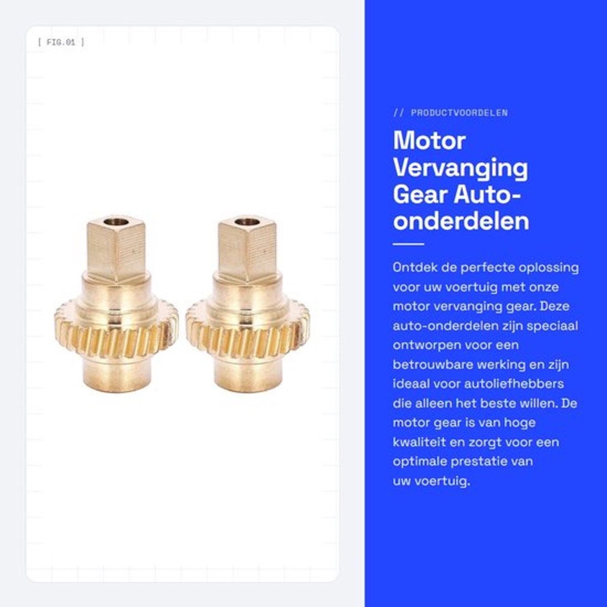 Motor Gear Vervanging - Motor Onderdelen - Auto Accessoire - Stabiele Prestaties - Hoge Betrouwbaarheid - Kwaliteitsborging - Motoronderdelen