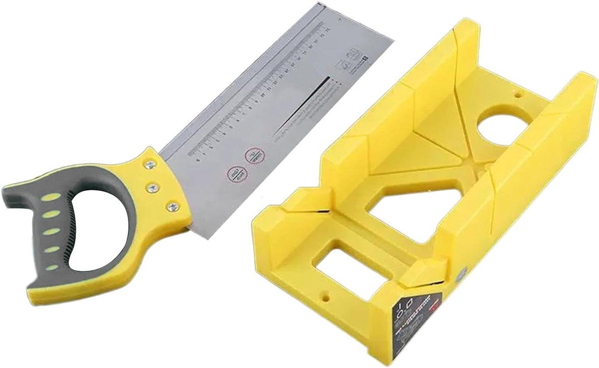 Verstekzaag Set - Houtzaag Gereedschap - Houtbewerking Knutselen - Verstelbare Zaaghoeken - 45 x 30 x 10 cm - Niet gespecificeerd