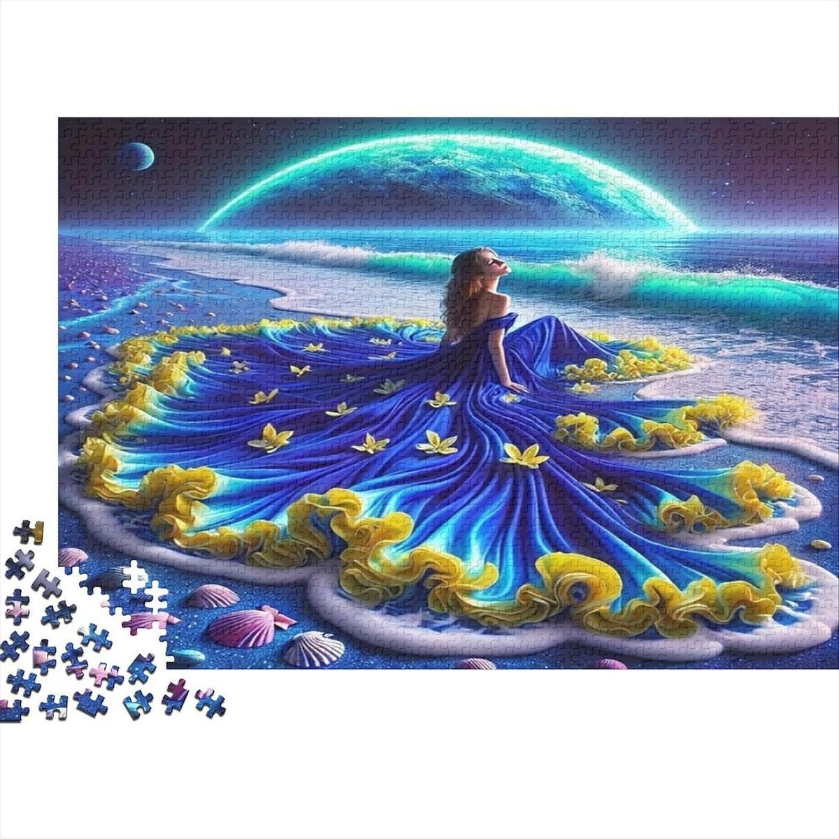 Puzzel Boek Poort - Legpuzzel Volwassenen - Ontspanning Thuis - Precisie Snijtechniek - 1000 stukjes 52x38cm - Stijl 2