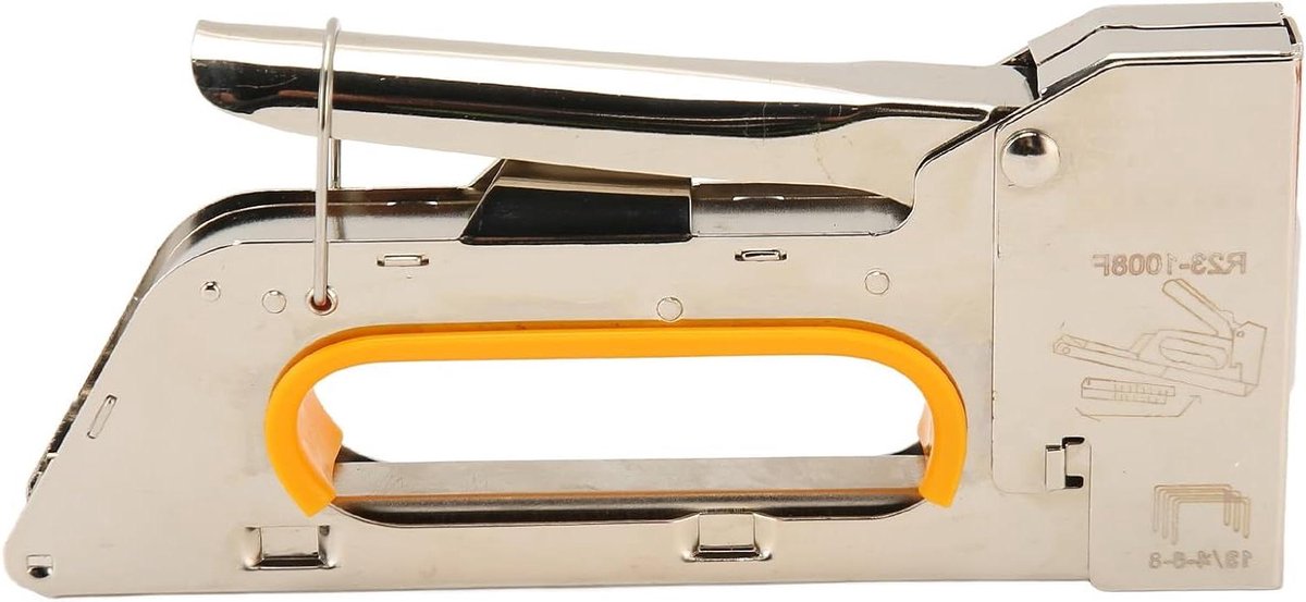 Handmatig Nietpistool - Nietmachine Tackers - Meubels Bekleden - Verstelbare Diepte - 5 Dozen Nietjes - Zilver