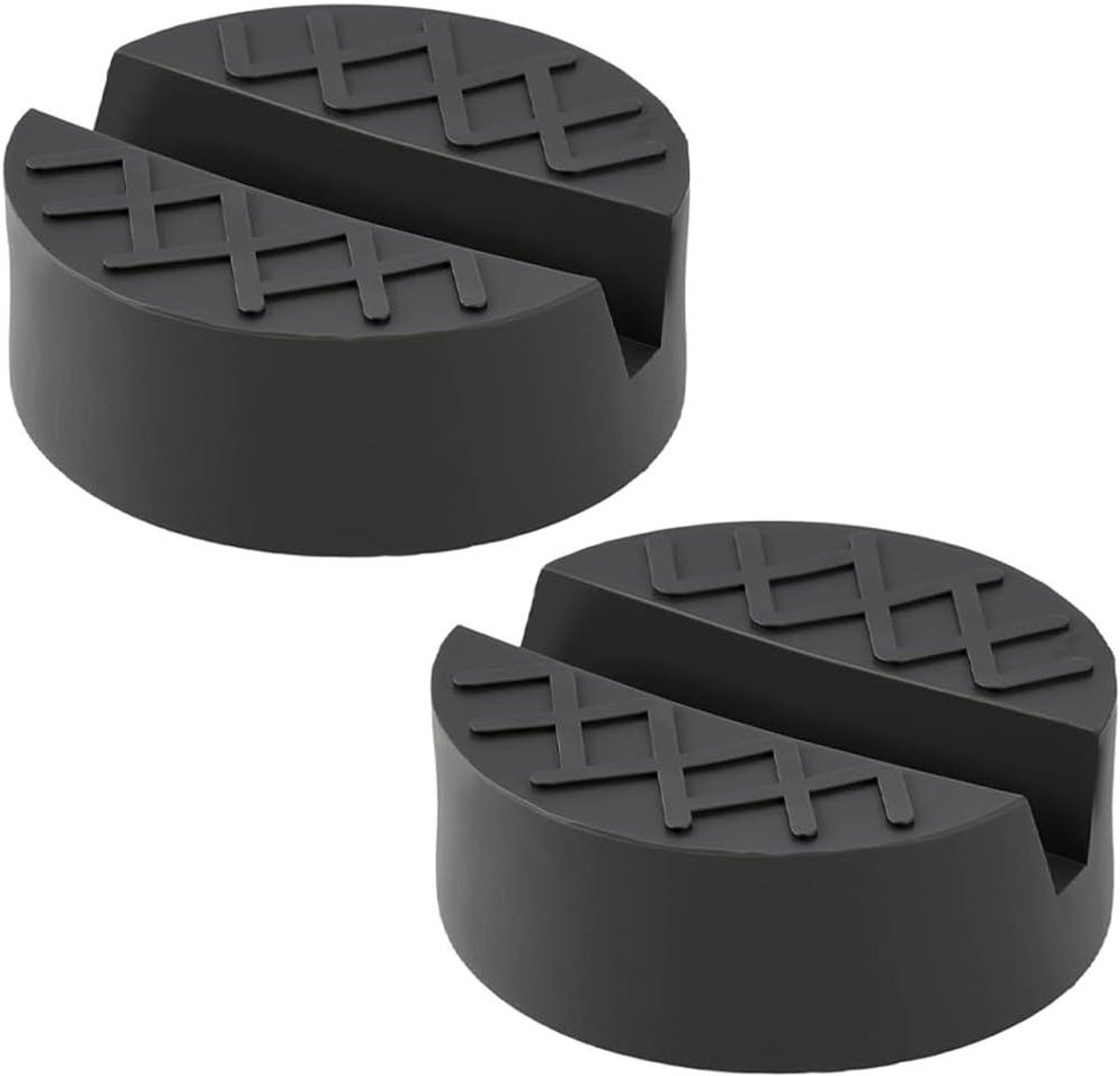 Rubberen Krikpads - Krikblokken Buffer - Voertuig Stabiliseren - Antislip Ontwerp - 3 Ton Draagvermogen - Zwart