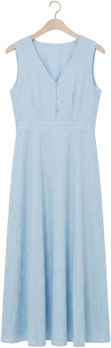 MSCH Copenhagen Mschdaria Sl V Dress Dames - Jurk - Lichtblauw - Maat XL