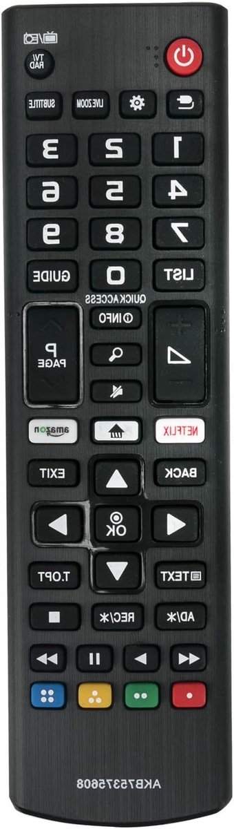 Afstandsbediening - TV Controller - TV Bediening - Directe Werking - 16 x 3 x 1 cm - Zwart