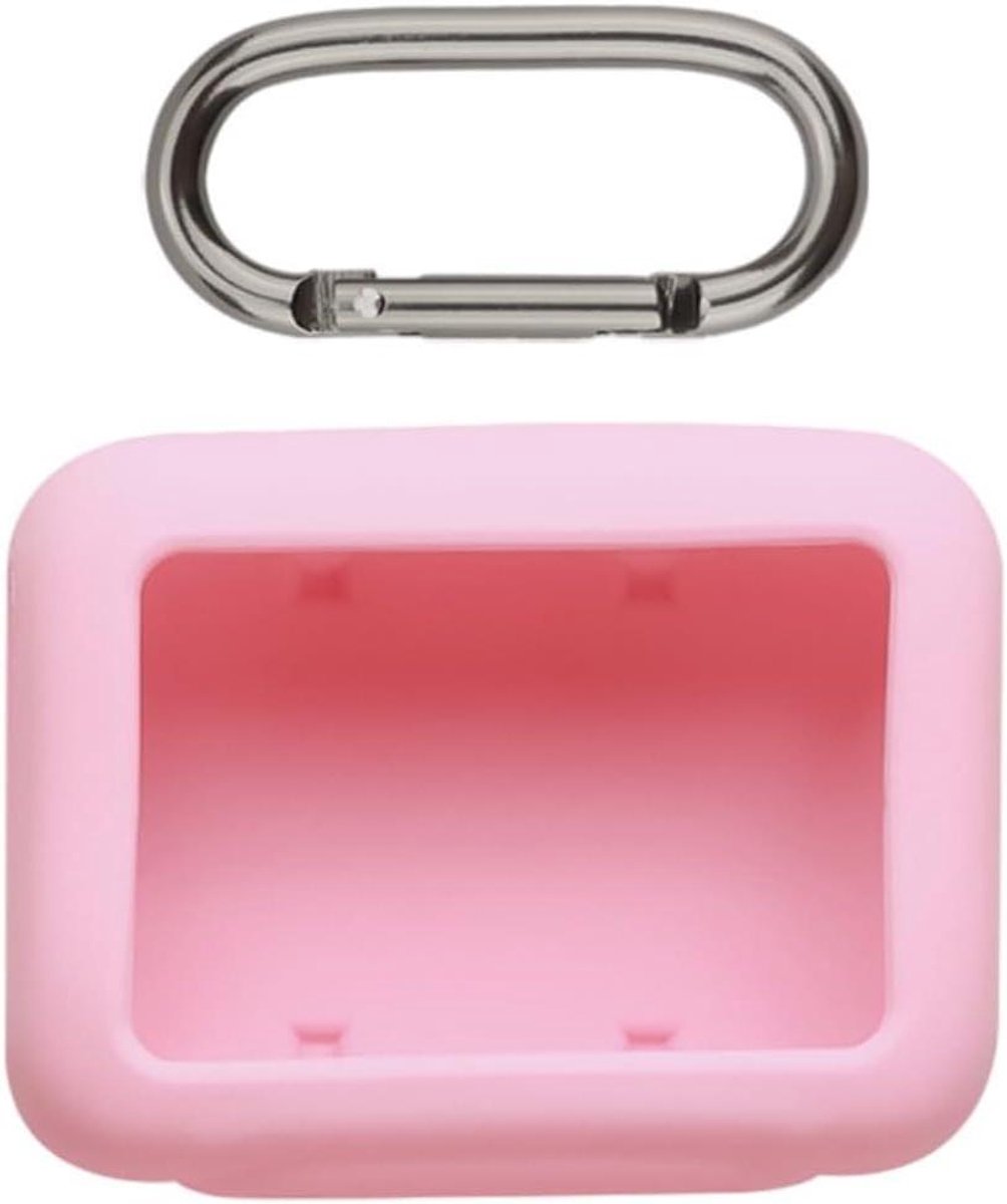 Siliconen hoes - Beschermhoes speaker - Draagbare speaker beschermen - Schokbestendig ontwerp - 17 x 14 x 3 cm - Roze