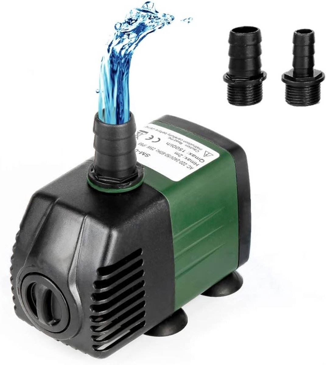 Dompelwaterpomp - Zwart - 113 x 56 x 70 mm - Energiezuinige Waterpomp voor Aquarium, Vijver en Fonteinen