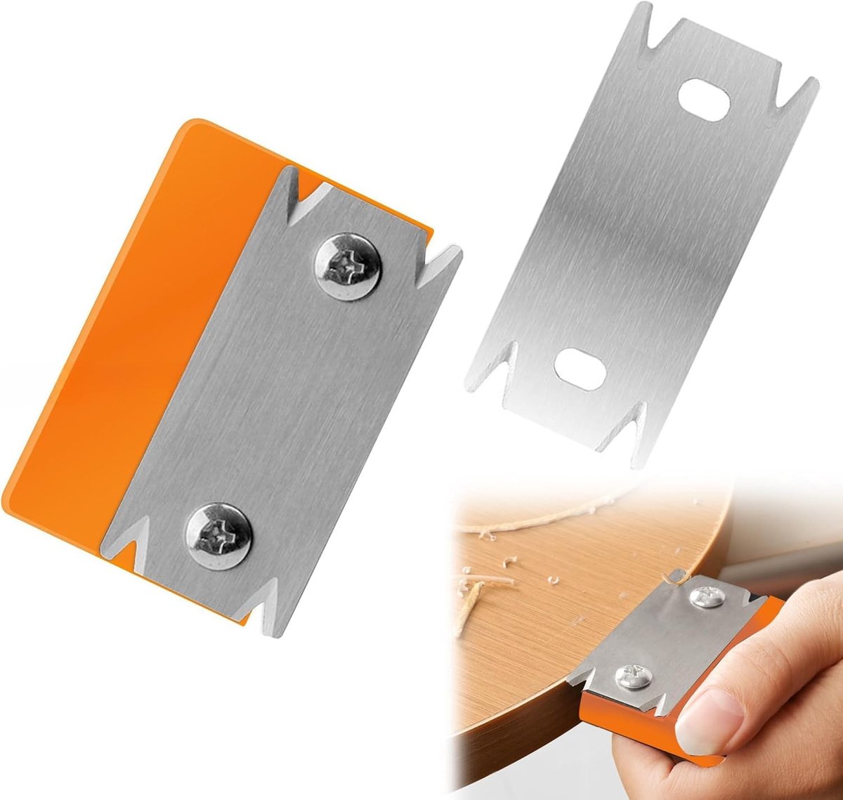 Professionele Hoekfrees voor Houtbewerking met 1 Reserve Mes - Handplaner voor Hout, PVC en ABS met Antislip Grip