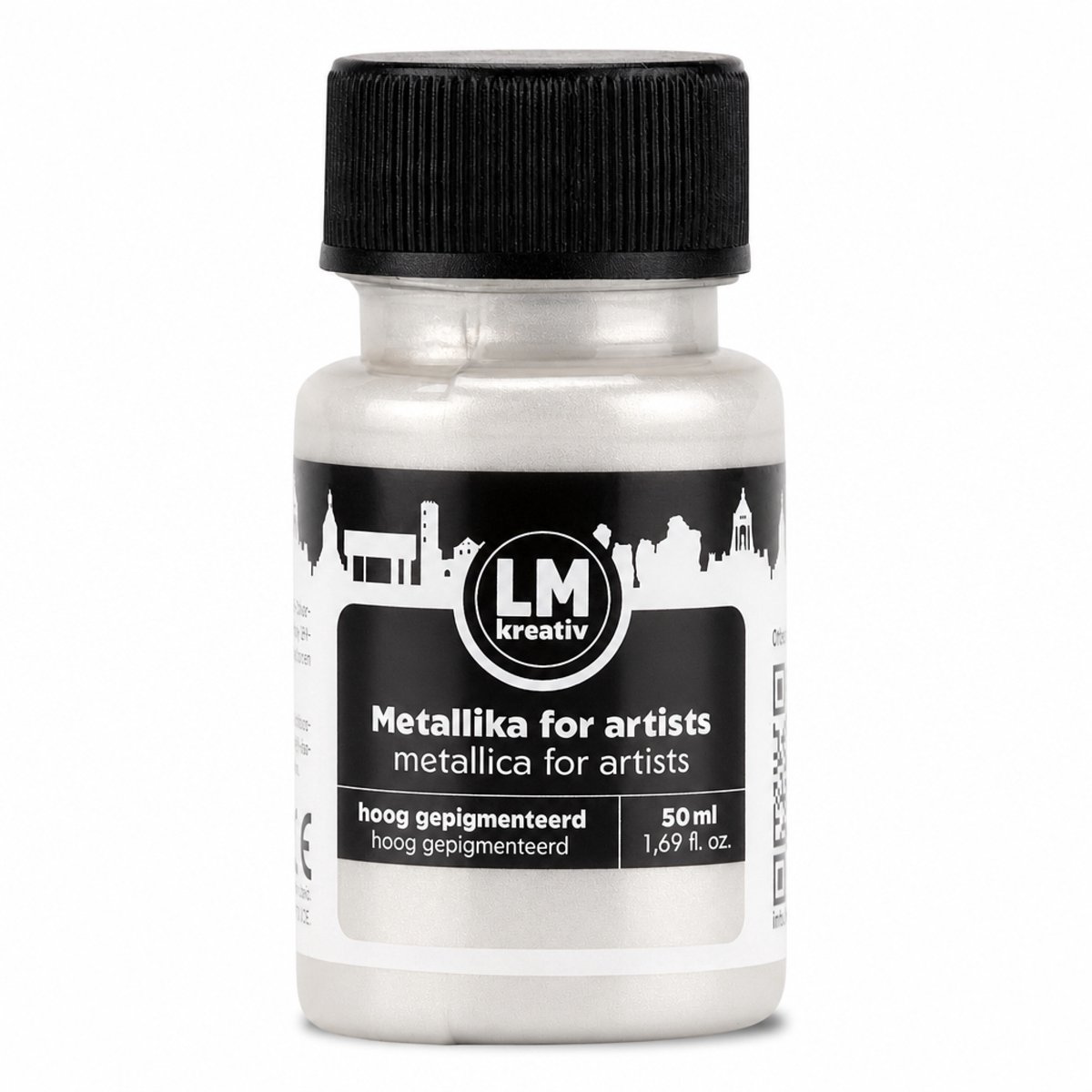 LM-Kreativ Acrylverf - Metallic Look - Lichtvast en Waterbestendig - Op Waterbasis - Wit - 50 ml