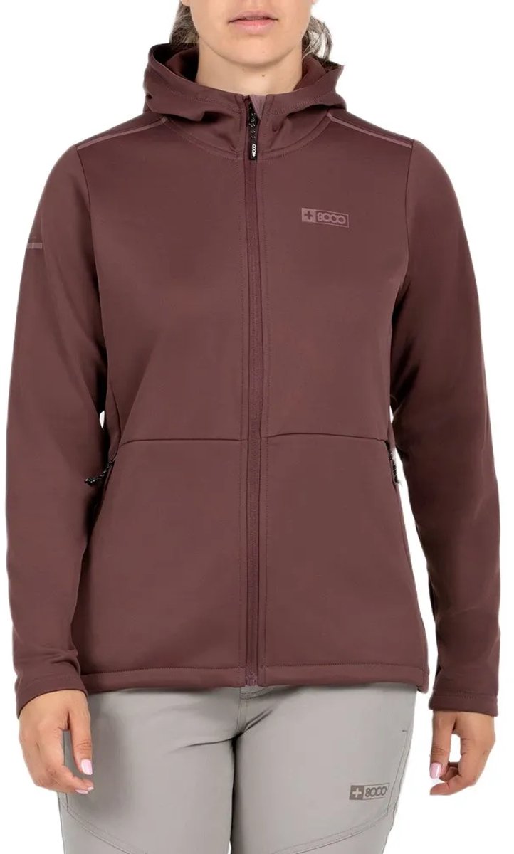 +8000 Mirzam Fleece Met Volledige Rits Bruin 2XL Vrouw