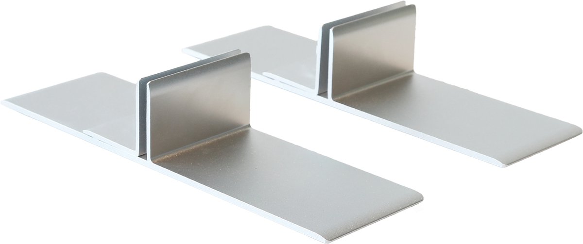Paneelhouder 8cm Zilver - 2 Stuks - Kamer26