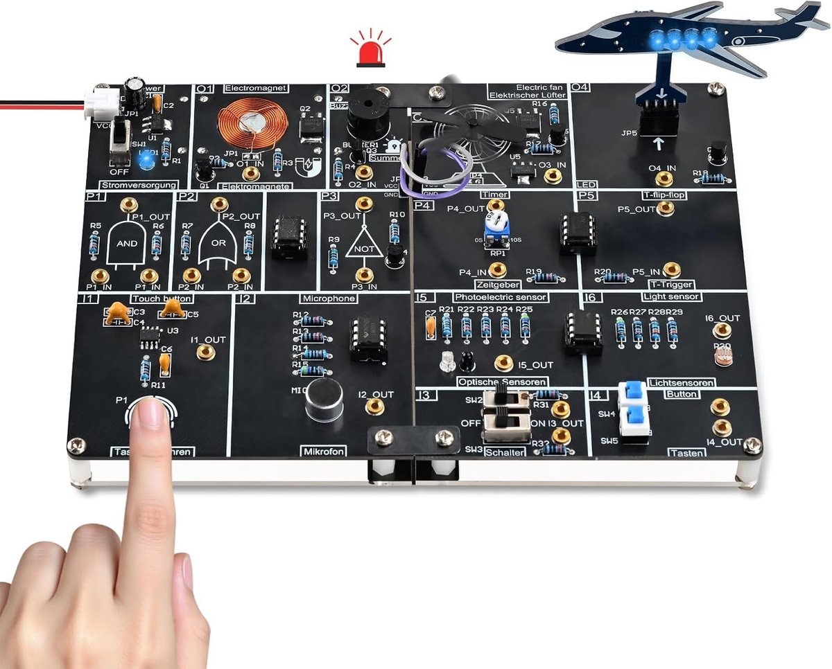 Elektronica Soldeerbouwset - Mint - Doe-Het-Zelf Kit voor Volwassenen en Beginners - Multifunctionele Soldeerset met Ventilator en LED-lamp