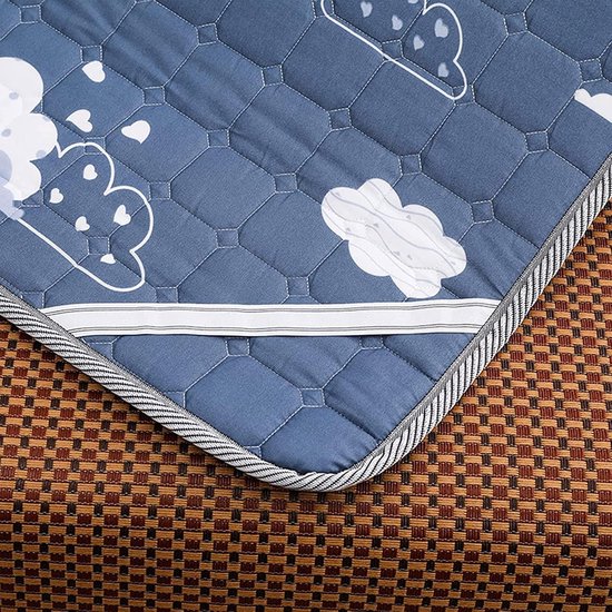 Zomer Slaapmat - Dubbelzijdig Pad - Koel Slapen - Ademend Latex - 150x200CM - Wit — afbeelding 4