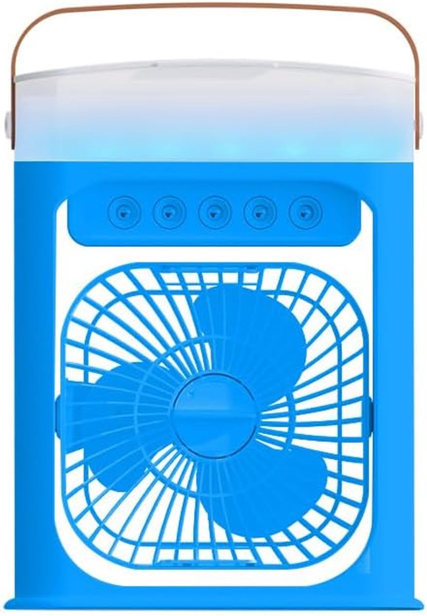 Mobiele Airco - Ventilator Luchtkoeler - Binnenklimaat Verbeteren - 4-in-1 Multifunctioneel - 343 x 215 x 59 cm - Donkerblauw