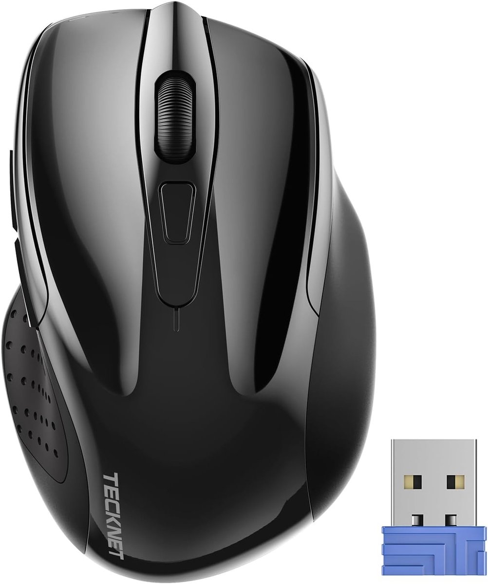 Image of Computermuis met draad - Zwart - Ergonomisch ontwerp - 2600 dpi optische muis - Voor pc en laptop gebruik