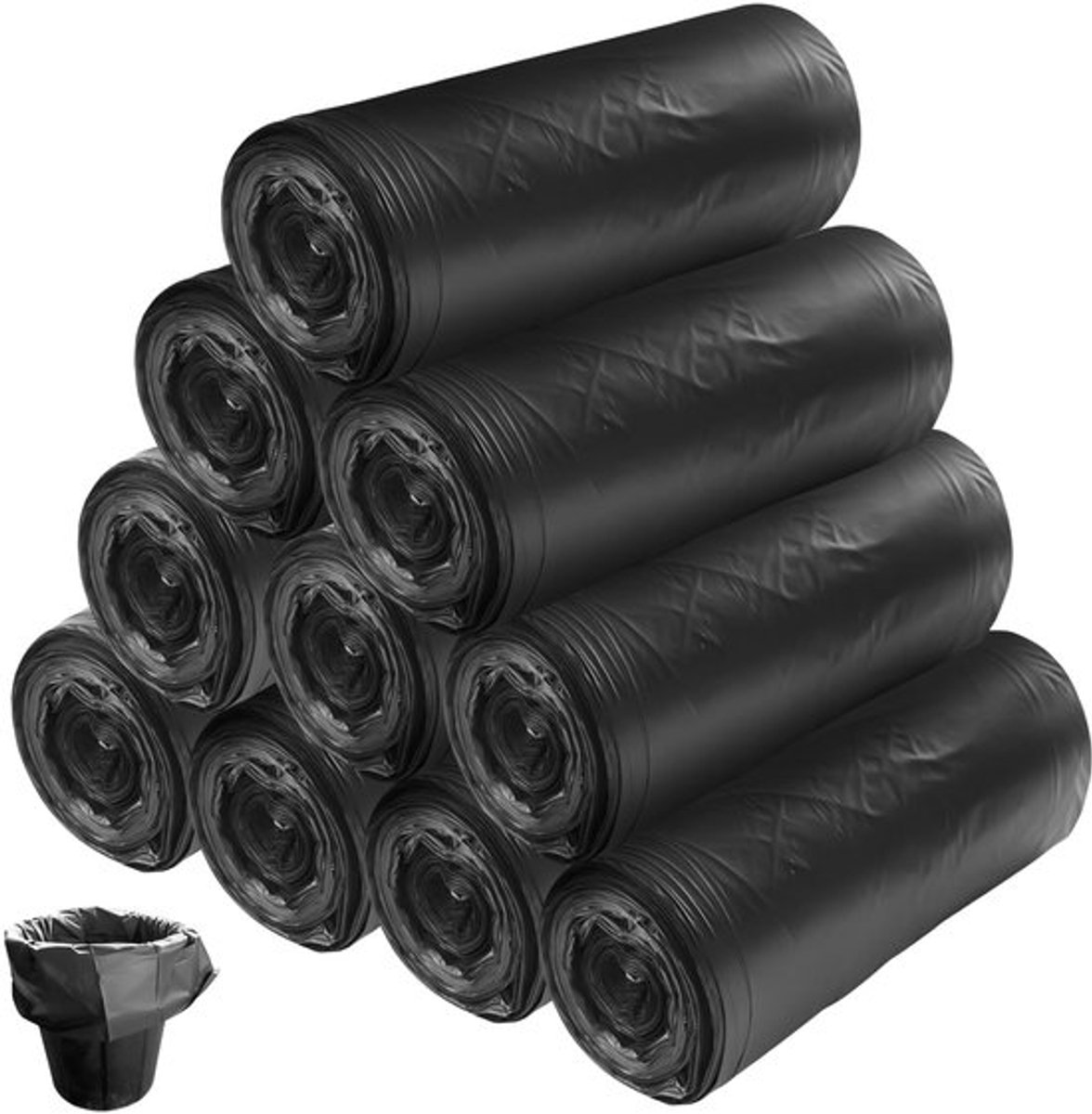 Afvalzakken 20 Liter - 200 Stuks - Afvalzakken voor Keuken - Biologisch Afbreekbaar - Schokbestendig en Waterdicht - 50 x 40 cm - Vuilniszakken