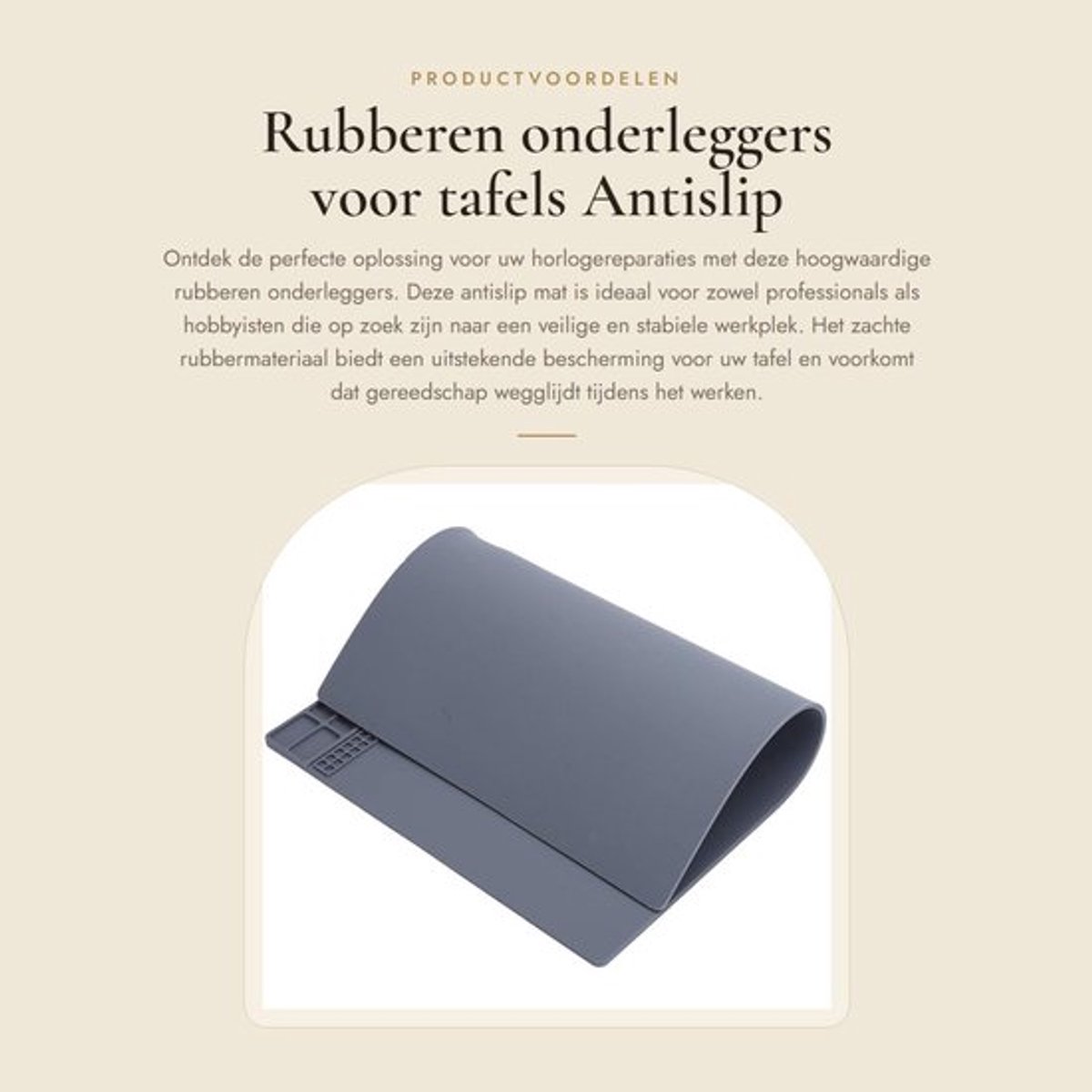 Tafelkussen Antislip - Onderlegger - Tafelbeschermer - Horlogereparatie - Gereedschap - Hoogwaardig rubbermateriaal - Horloge Reparatieblok