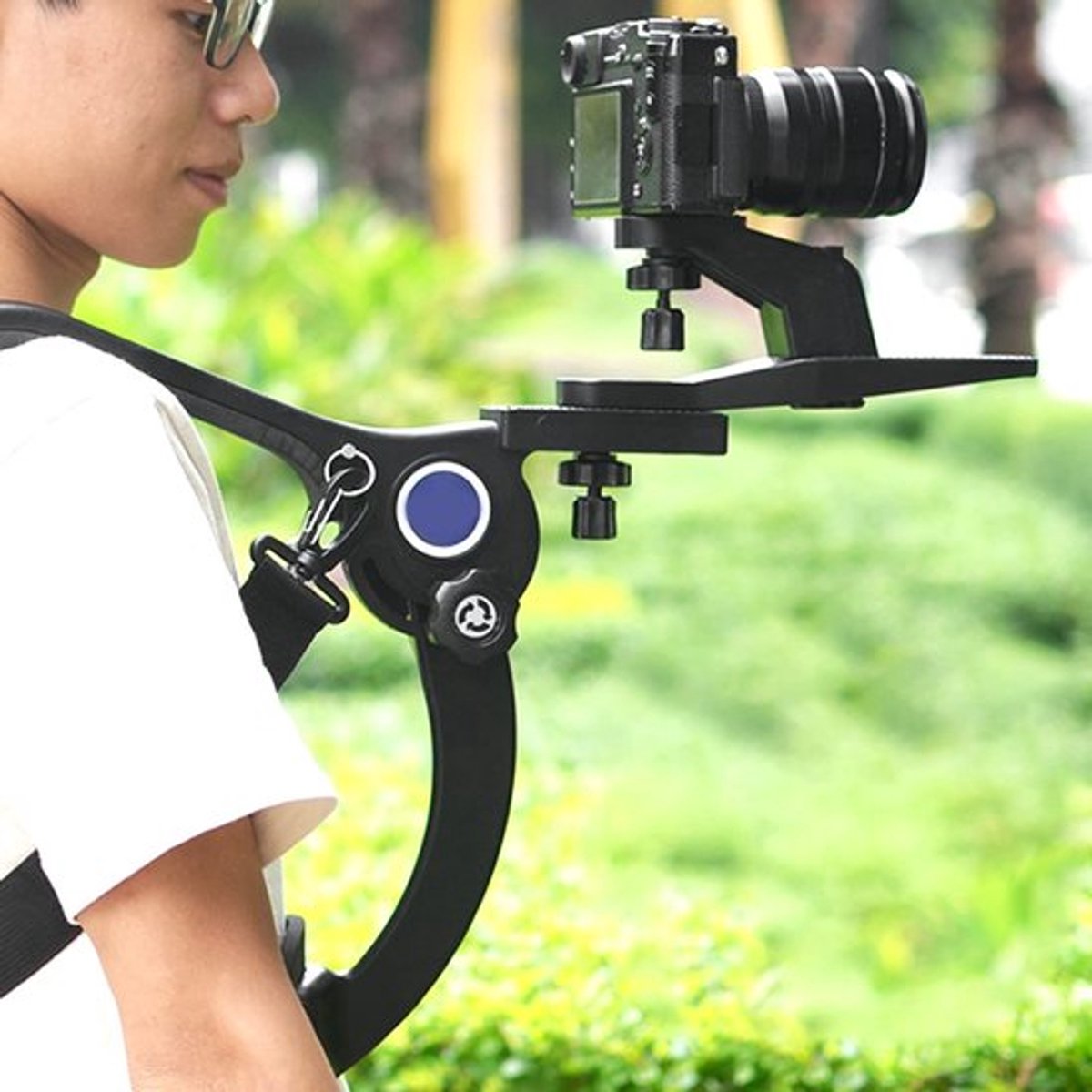 Schoudermontagesysteem Lichtgewicht - Camera Schouderhouder - DSLR-camera - Videocamera - Hoge Betrouwbaarheid - Eenvoudig te Installeren - Camera Rig
