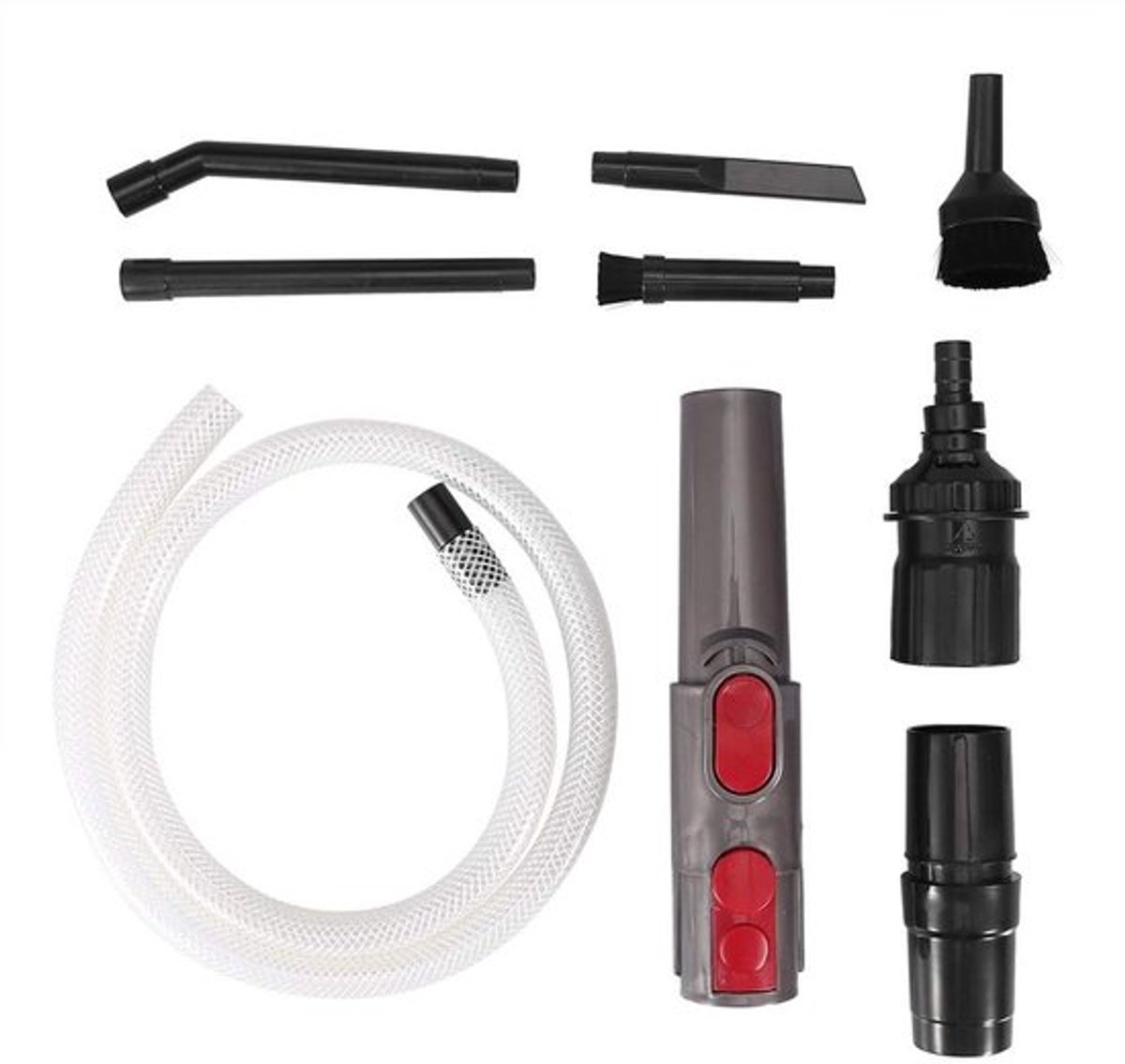 Mini-stofzuiger - Reinigingsset - Kunststof - Adapter - Multi-functionaliteit - Ideaal voor voertuigen - Compact en draagbaar