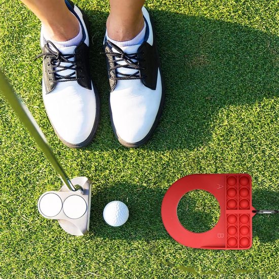 Golf Puttingbeker - Oefenbeker Golf - Golfvaardigheid Verbeteren - Geïntegreerde Sleutelhanger - 18 x 13.7 x 2.8 cm - Rood van GOLF — afbeelding 3