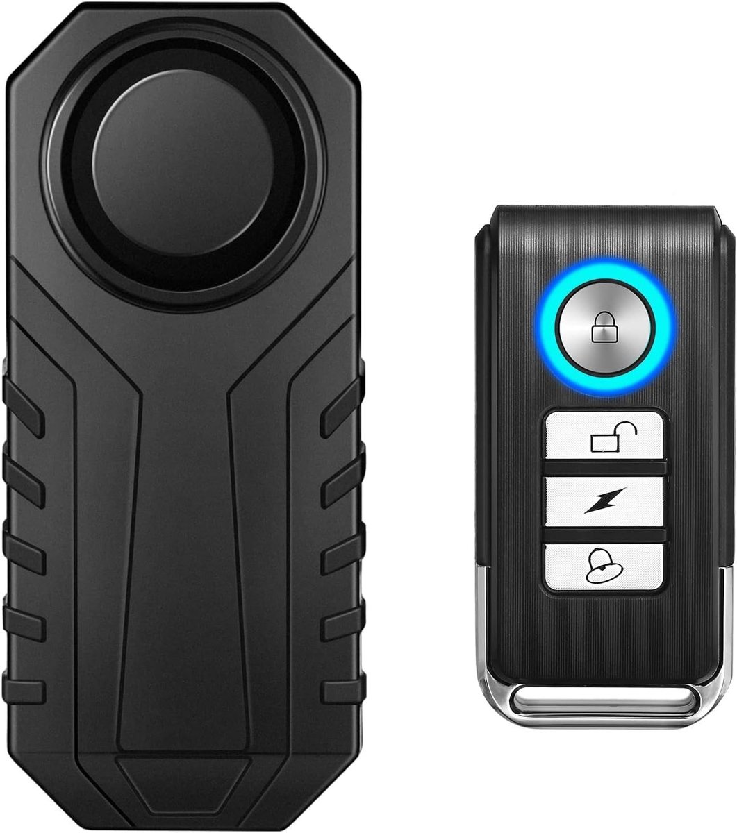 Fatbike alarm - Zwart - Waterdicht Alarm met Afstandsbediening en Trillingssensor - Voor Fiets en Motor