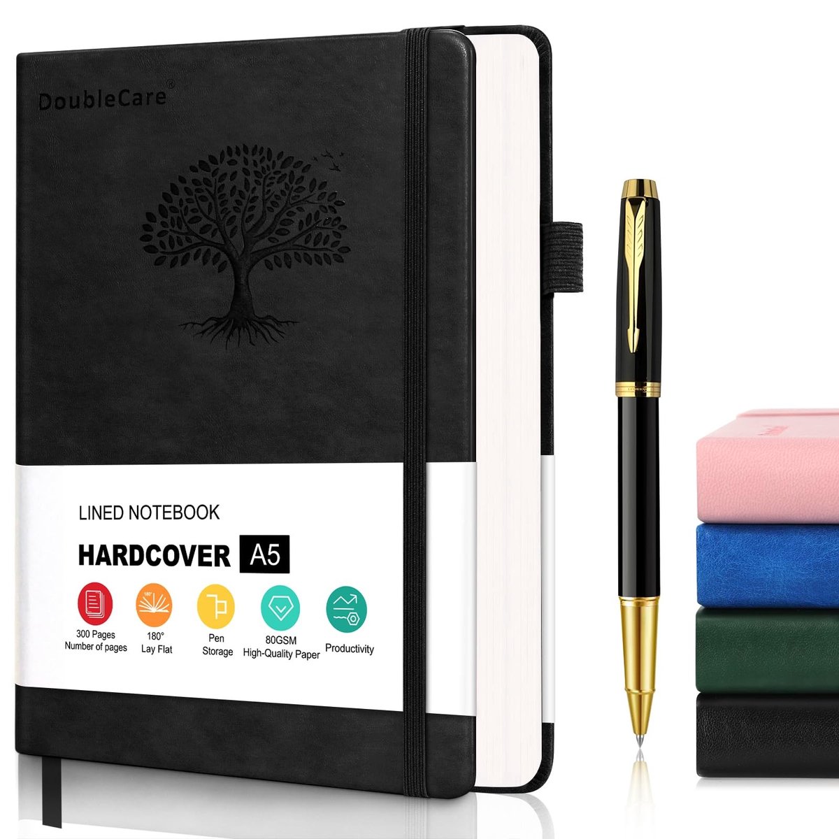 Hardcover A5 Notitieboek met 300 Pagina's en Indeling