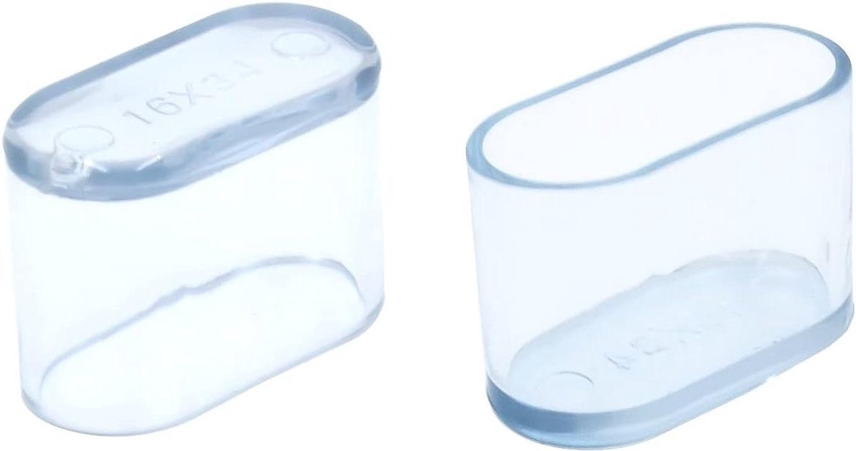 Stoel Beendoppen - Meubelbeschermers - Vloer Beschermen - Flexibel PVC - 16 stuks - Transparant