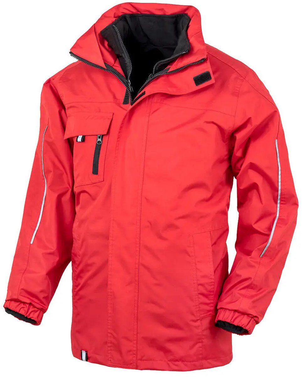 Result 3-in-1 Transit Jacket With Printable Softshell Inner RT236 - Red - 3XL