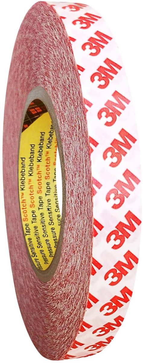 3M 9088 Dubbelzijdig plakband van PET-kunststof - sterk klevend - keuze uit verschillende breedtes - 19 mm x 50 m