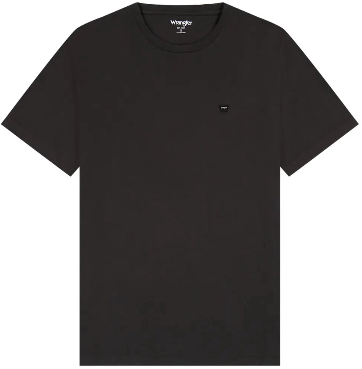 T-shirt Wrangler Sign Off Zwart