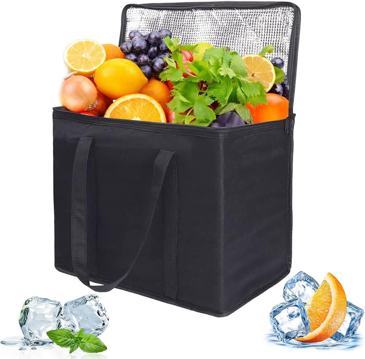 Vouwbare Koeltas 30L - Grote Picknicktas met Robuuste Isolatie voor Lunch, Reizen en Werk