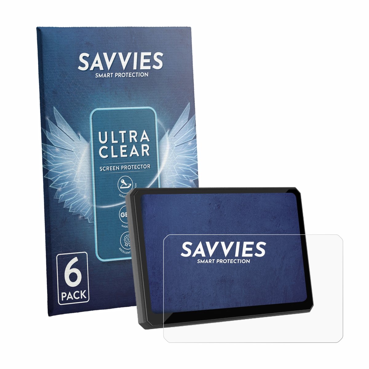 Savvies - Screenprotector voor Carpuride W702BS Pro 7" - Folie Beschermfolie transparant 6 Stuks