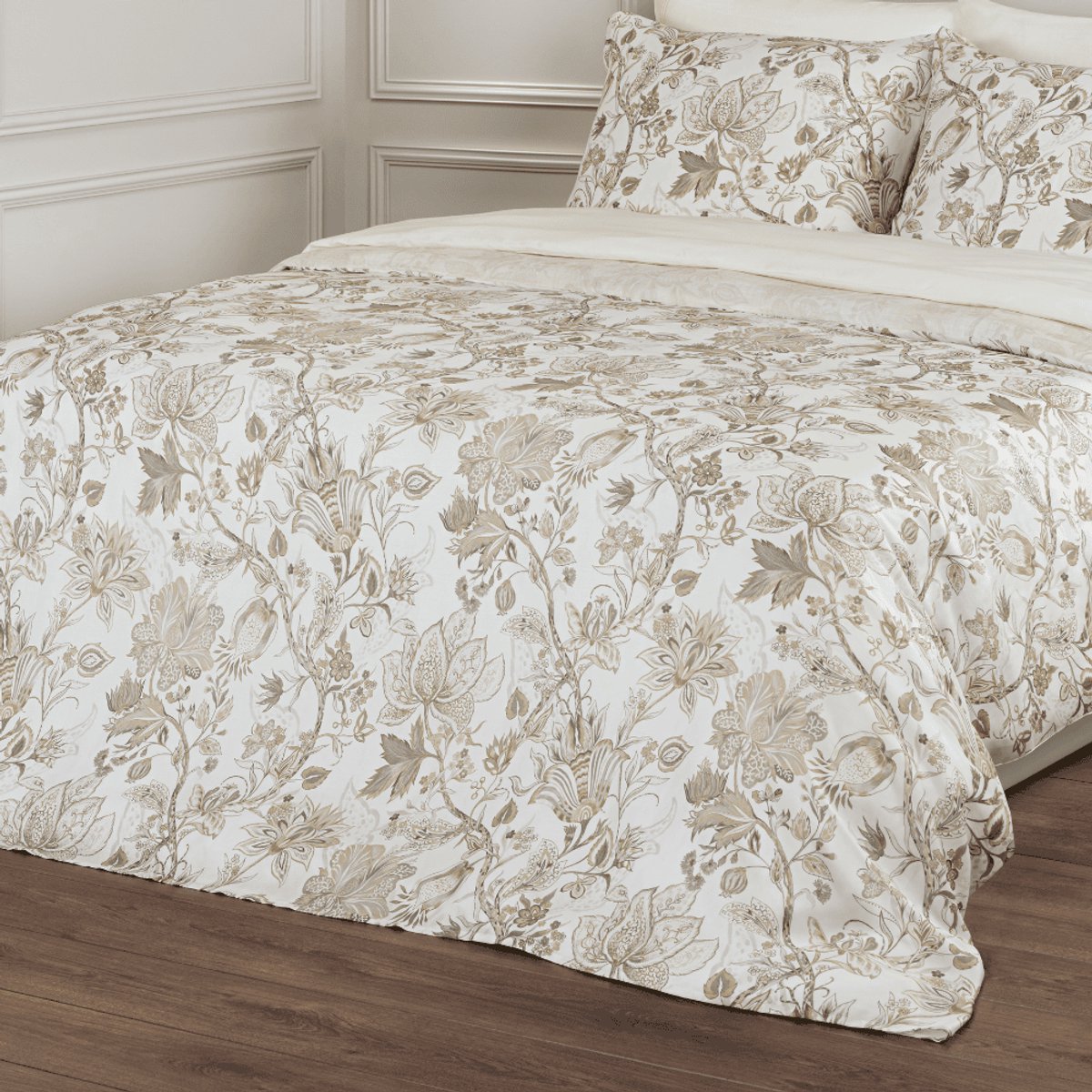 Dommelin Dekbedovertrek Bacio Tencel Satijn 300tc Multi-Olijf 140x200/220
